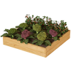 Hochbeet aus Holz mit Vlieseinlage und Metallstiften