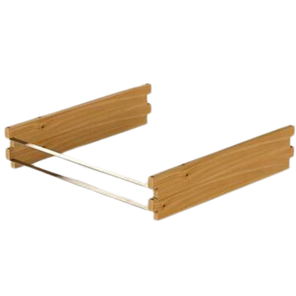 Hochbeet-Zusatzmodul aus Holz mit Vlieseinlage I Metallstiften I Blechstreben