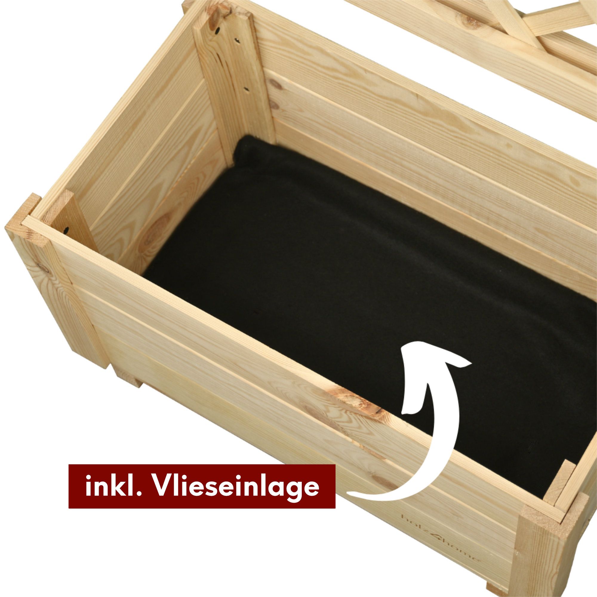 Pflanzkasten mit Rankgitter / Spalier aus Kiefer Größen  S / M / L
