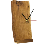 Wanduhr | Aufstelluhr aus massiver Eiche