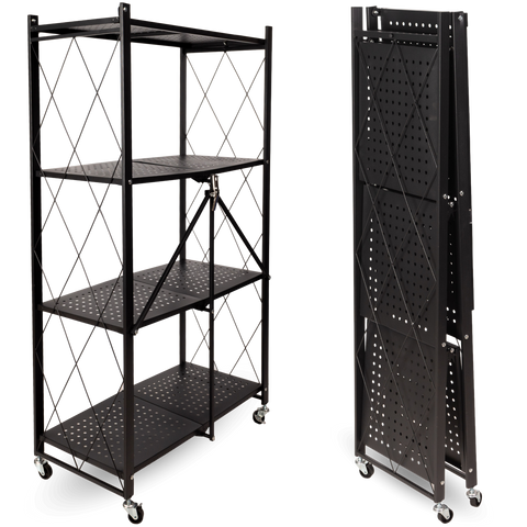 Klappbares Regal mit 4 Etagen 72x34x127 cm