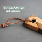 Rundes Schneidebrett | Servierbrett Birke HerringboneHell