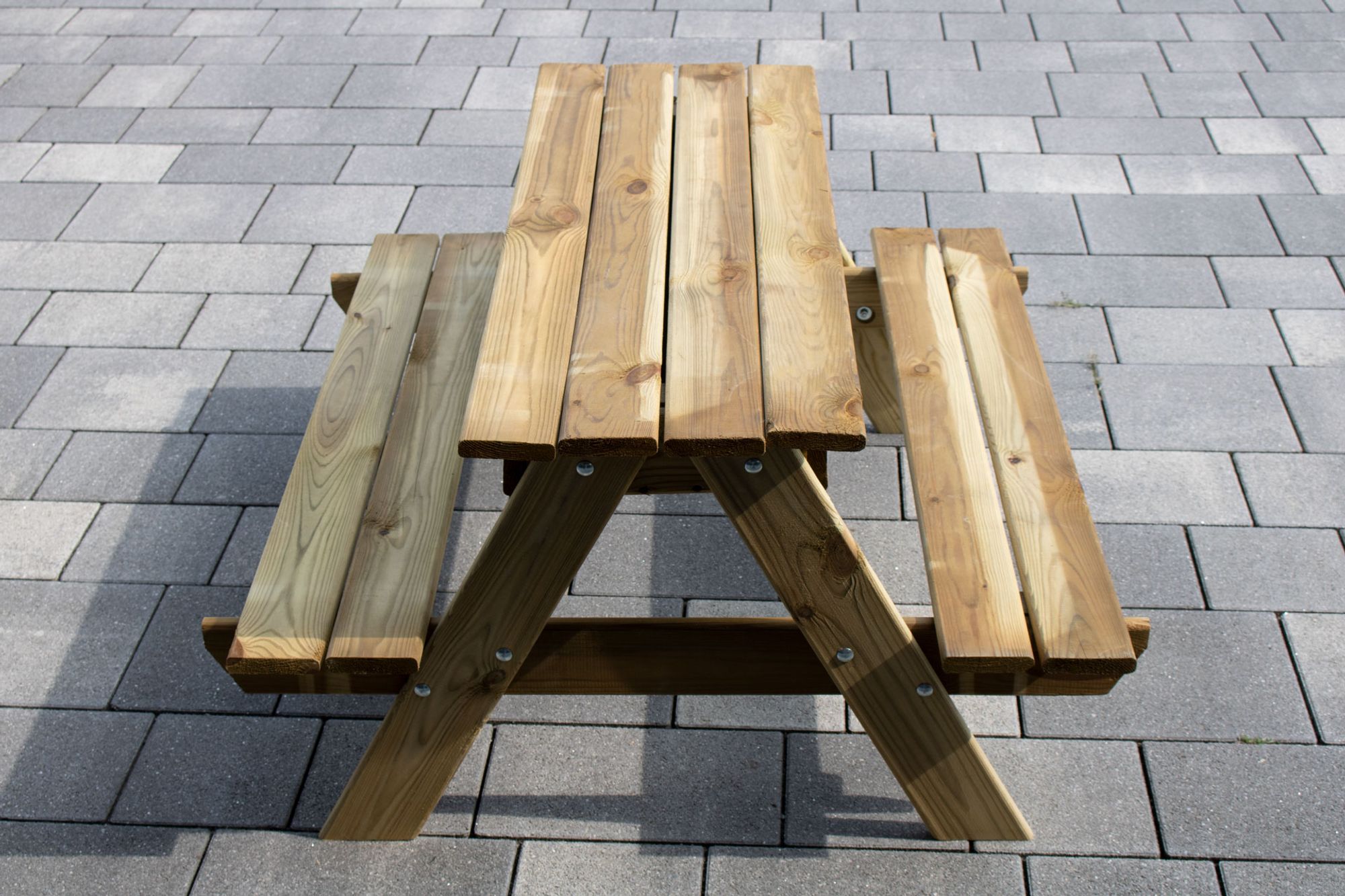 kalb | Kinder Picknicktisch Waldsee 100 x  40 x 93 x cm Gartenmöbel Bank & Tisch Massiv Echtholz KIDS