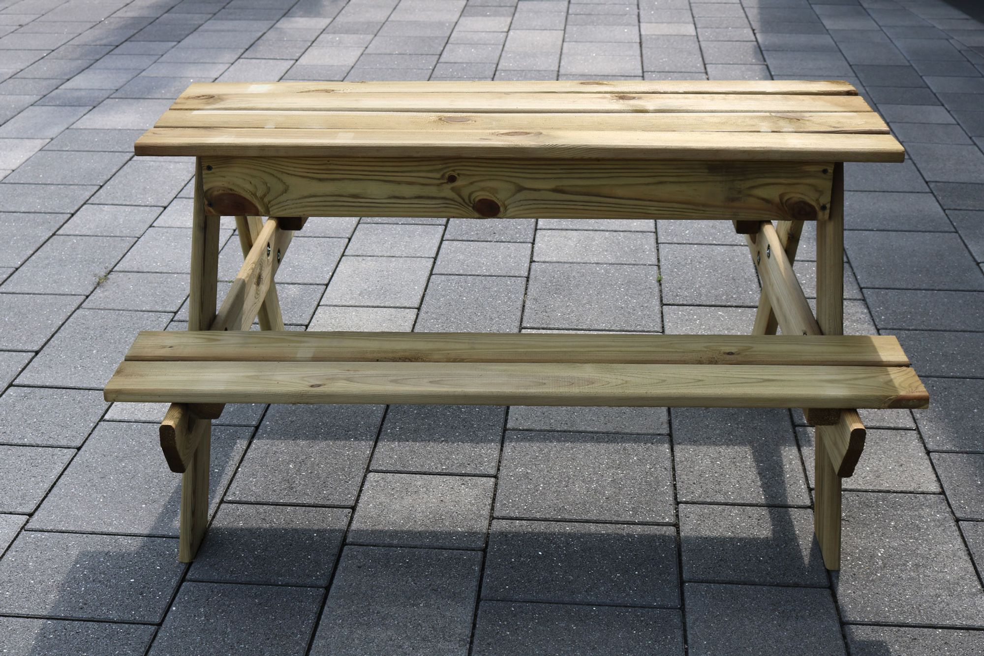 kalb | Kinder Picknicktisch Waldsee 100 x  40 x 93 x cm Gartenmöbel Bank & Tisch Massiv Echtholz KIDS