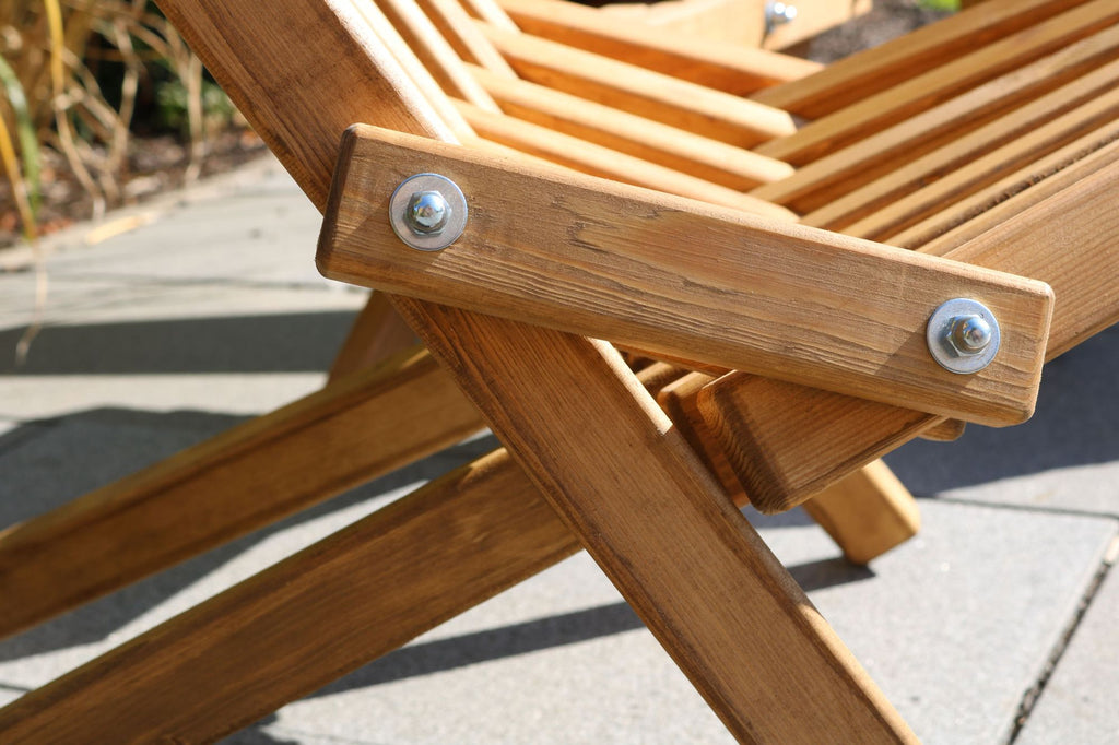Skandinavischer Liegestuhl aus Kiefer