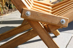 Skandinavischer Liegestuhl aus Kiefer