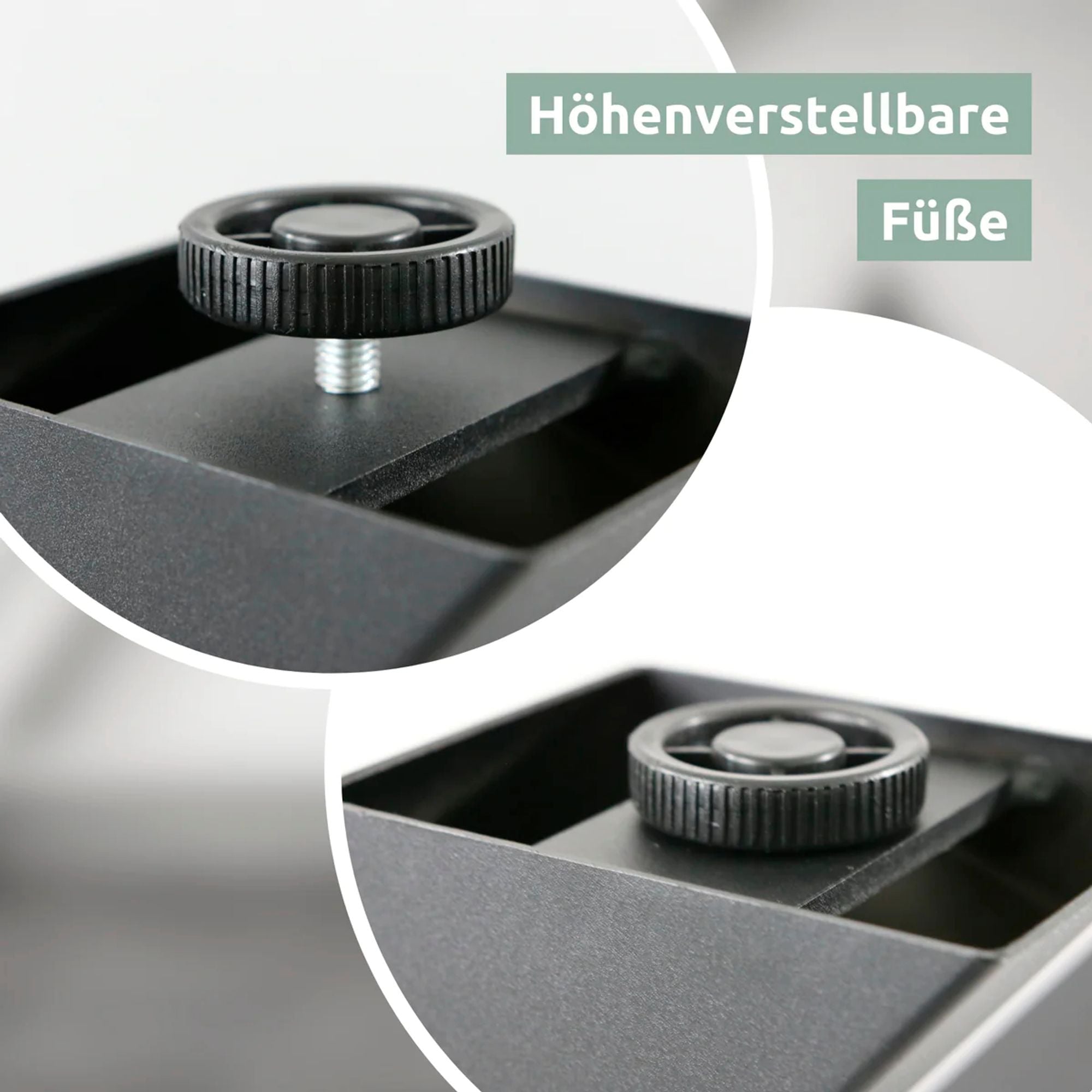 Tiempo Spider Tischgestell Mittelfuß aus Metall schwarz