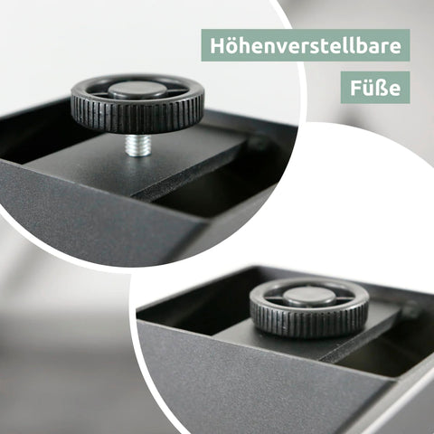 Tiempo Spider Tischgestell Mittelfuß aus Metall schwarz