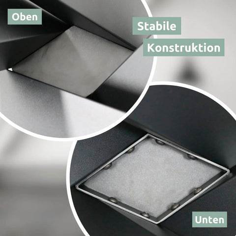 Tiempo Spider Tischgestell Mittelfuß aus Metall schwarz