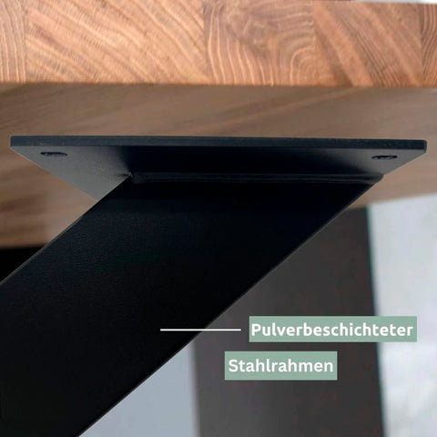 Tiempo Spider Tischgestell Mittelfuß aus Metall schwarz