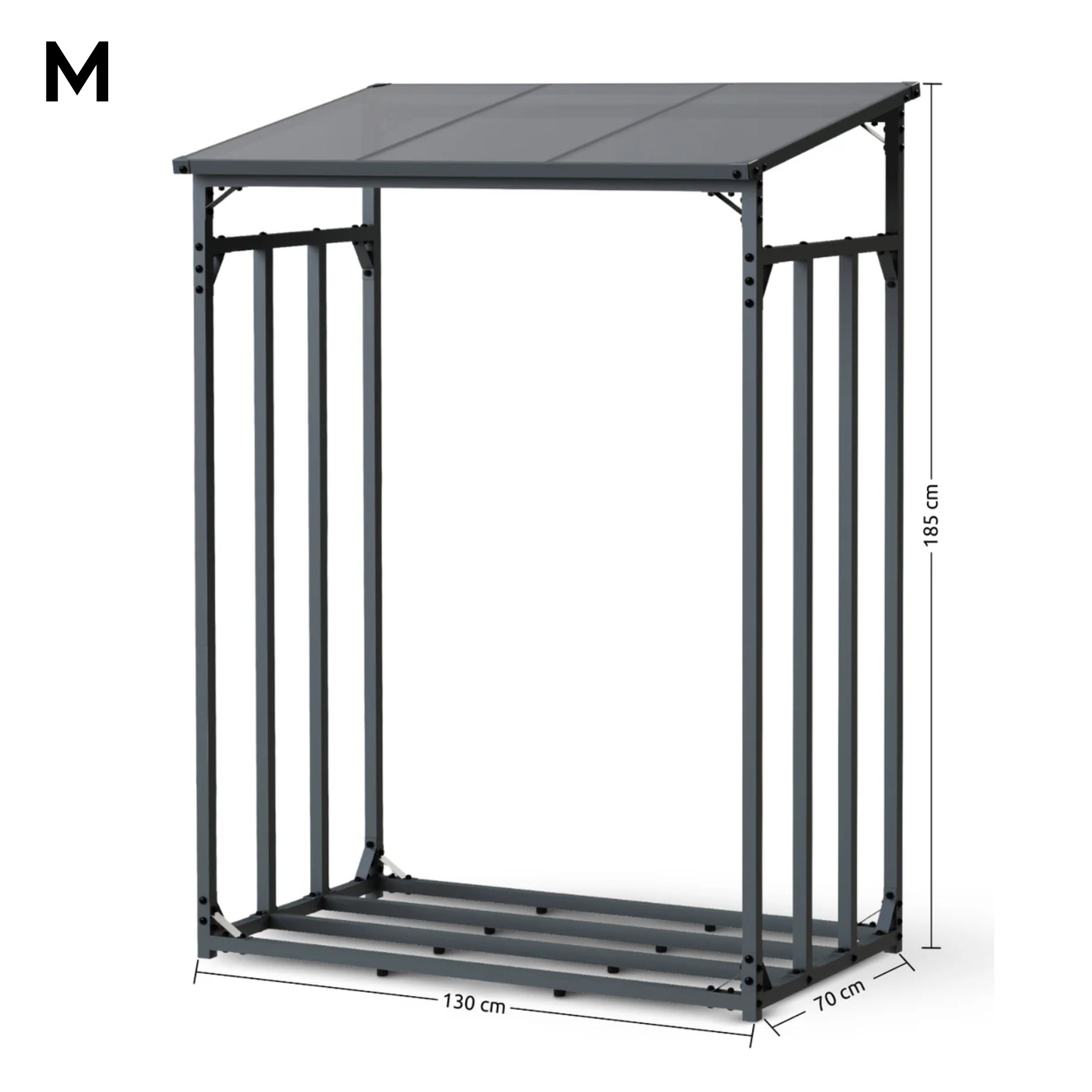 H4H378.1_Abmessungen_96c89e50-8ece-4bf0-bdfa-69e3fe2c02c3 Kaminholzunterstand Metall M L XL – Brennholzregal wetterfest mit Dach, Holzunterstand Garten Anthrazit