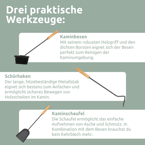Kaminbesteck Set