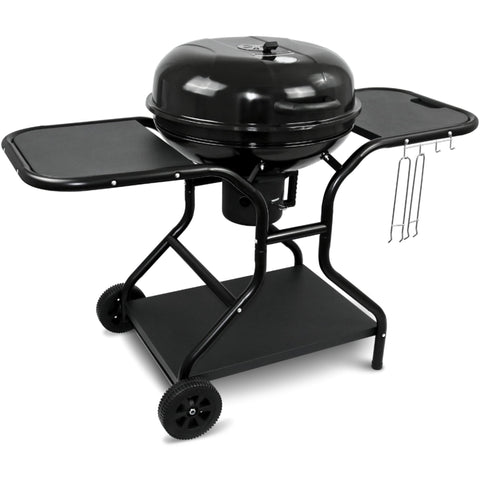 BBQ Kugelgrill mit zwei Ablagen und Grillhandschuhen