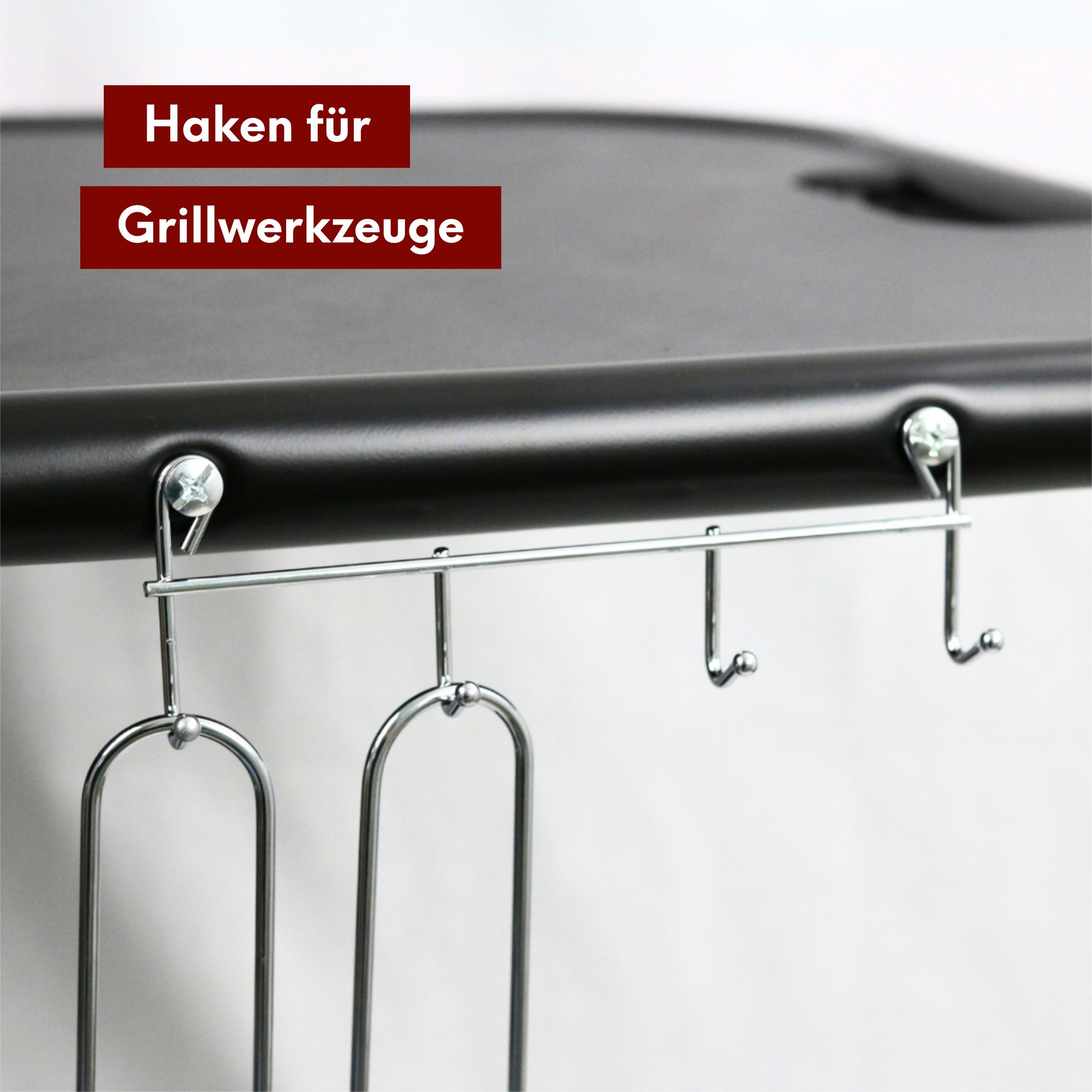 BBQ Kugelgrill mit zwei Ablagen und Grillhandschuhen
