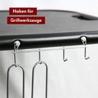 BBQ Kugelgrill mit zwei Ablagen und Grillhandschuhen