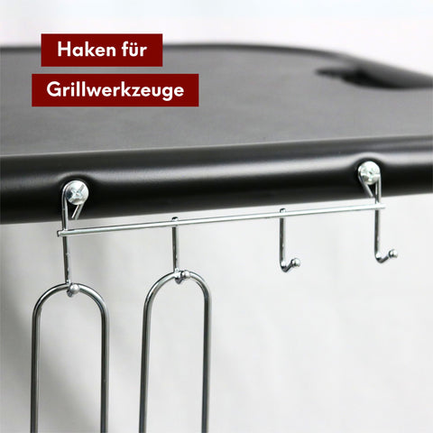 BBQ Kugelgrill mit zwei Ablagen und Grillhandschuhen