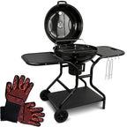 BBQ Kugelgrill mit zwei Ablagen und Grillhandschuhen