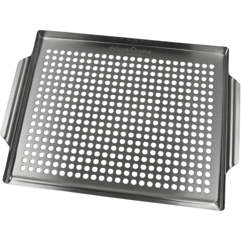 Grillschale Edelstahl 40x30 cm