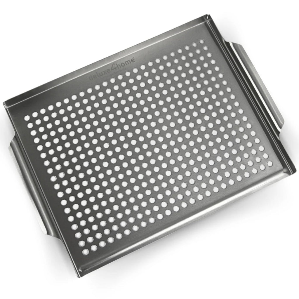 Grillschale Edelstahl 40x30 cm