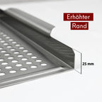 Grillschale Edelstahl 40x30 cm