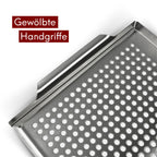 Grillschale Edelstahl 40x30 cm