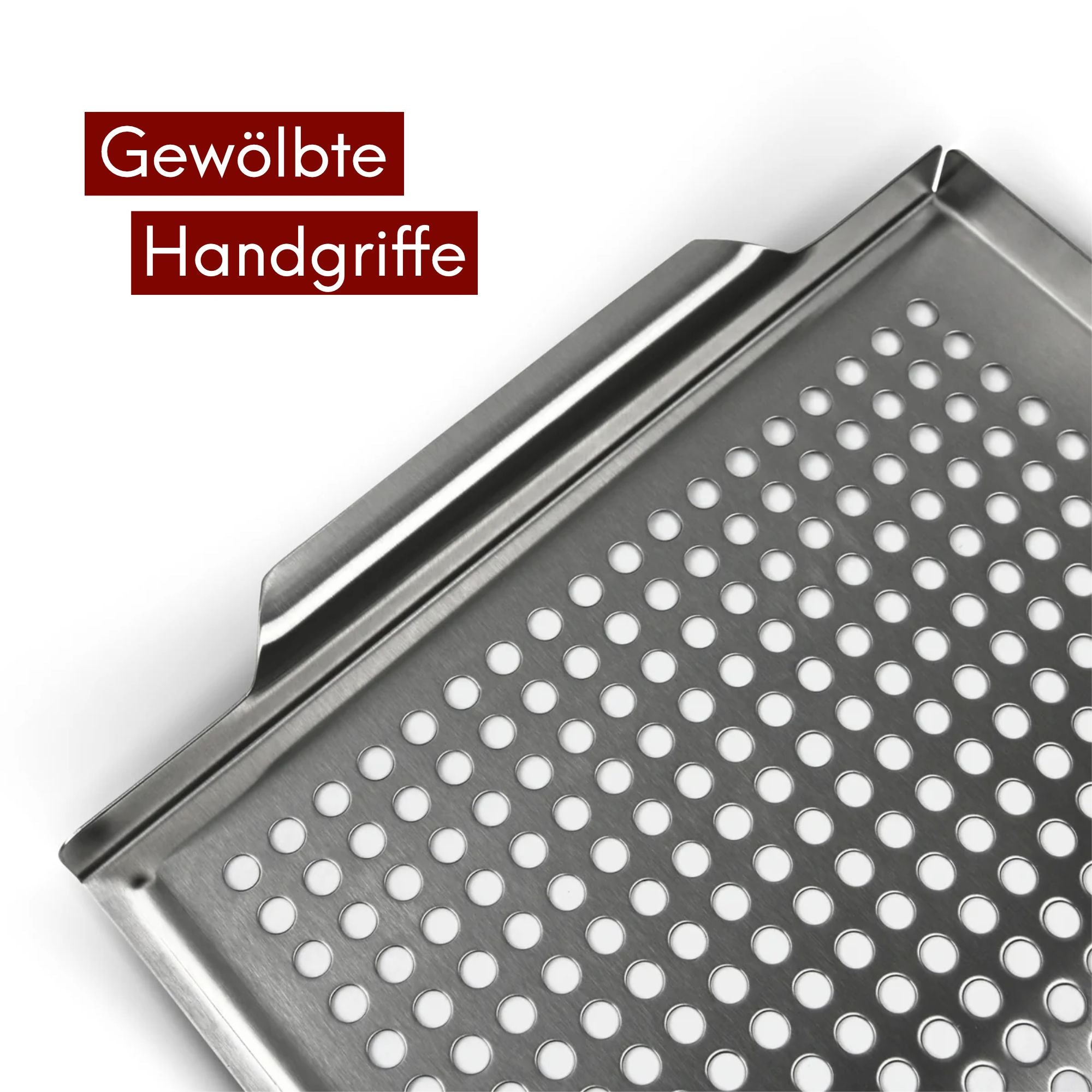 Grillschale Edelstahl 40x30 cm
