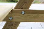 kalb | Kinder Picknicktisch Waldsee 100 x  40 x 93 x cm Gartenmöbel Bank & Tisch Massiv Echtholz KIDS