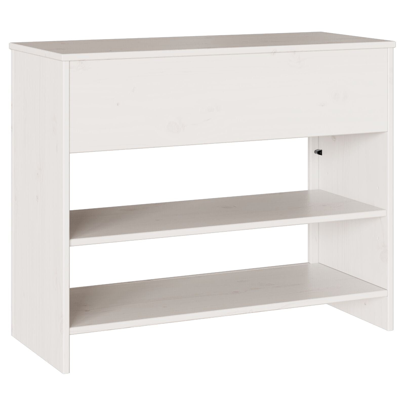 Konsolentisch ""DRAMMEN"" Weiß 89,5x37x73 cm Massivholz Kiefer