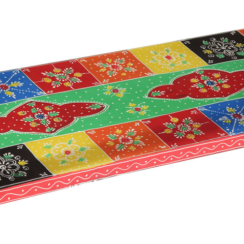 Konsolentisch bunt 100x30x75 cm aus Massivholz Mango