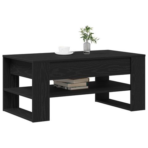 Couchtisch Schwarz Eiche 102x55x45 cm Holzwerkstoff