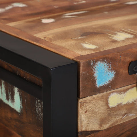 Aufbewahrungskiste Mehrfarbig 80x35x45 cm Massivholz Altholz