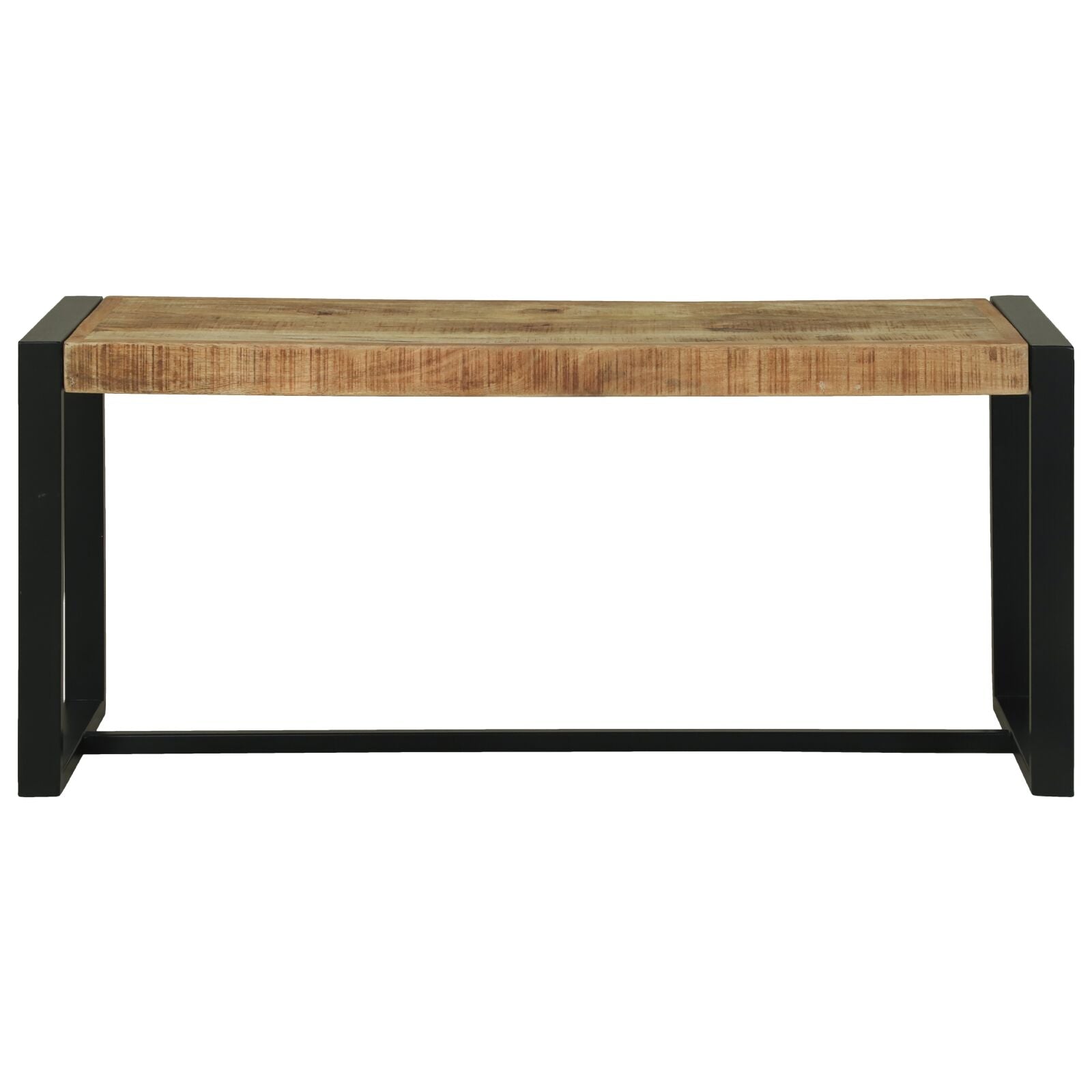 Flurbank Braun Mangoholz 100 x 35 x 45 cm Langlebig Flurbank
