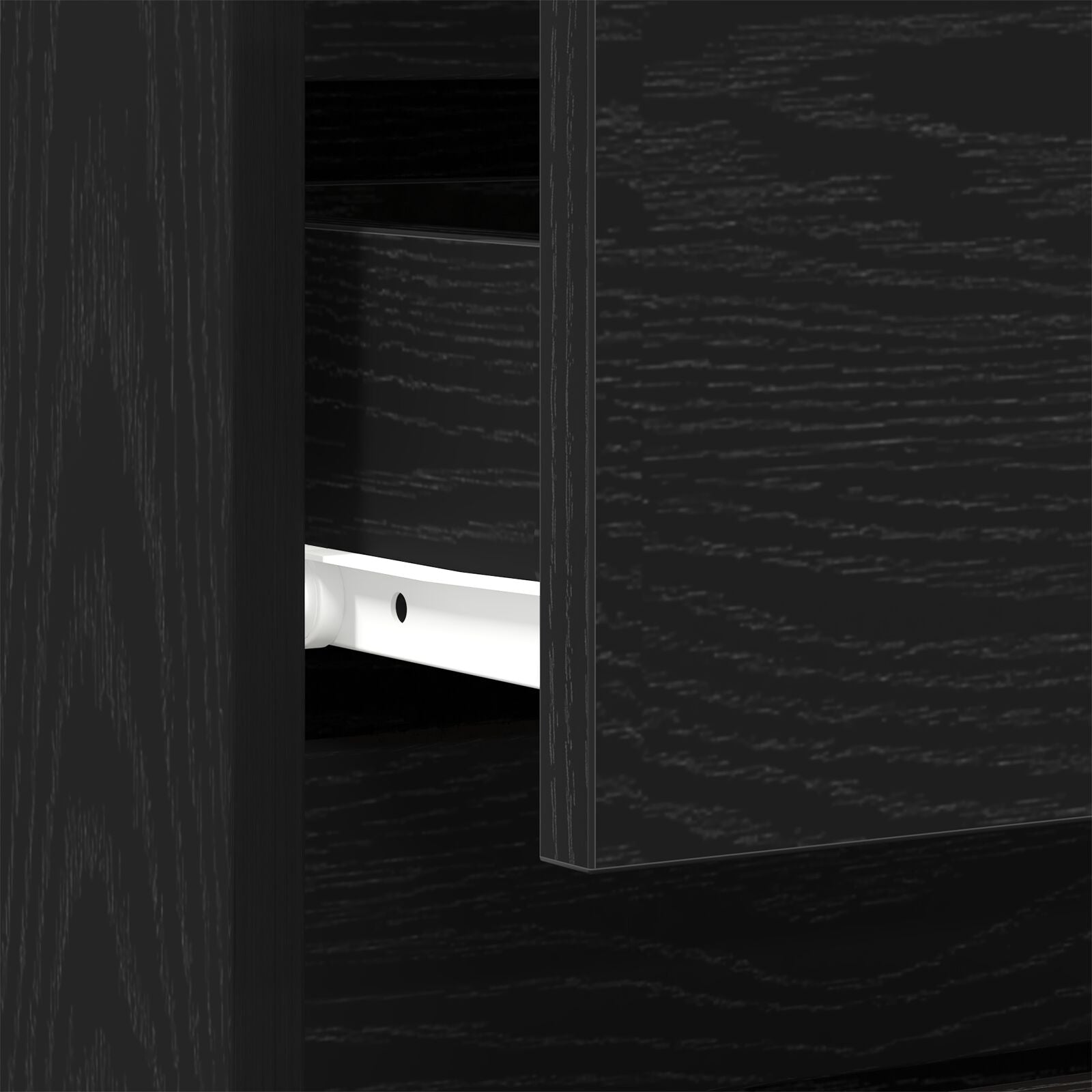 Nachtkabinette 2 Stk. schwarze Eiche 40x35x50 cm Holzwerkstoff