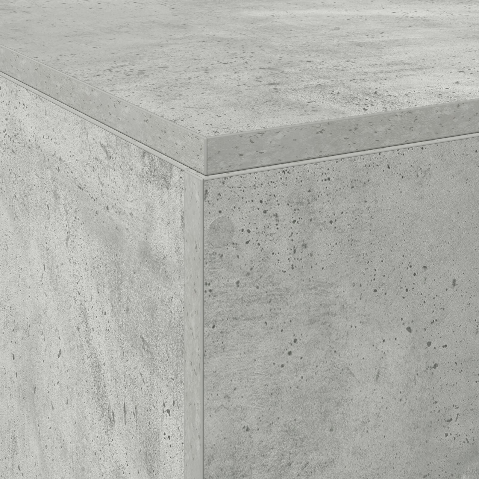 Aufbewahrungsbettgestell Beton Grau 120x190 cm