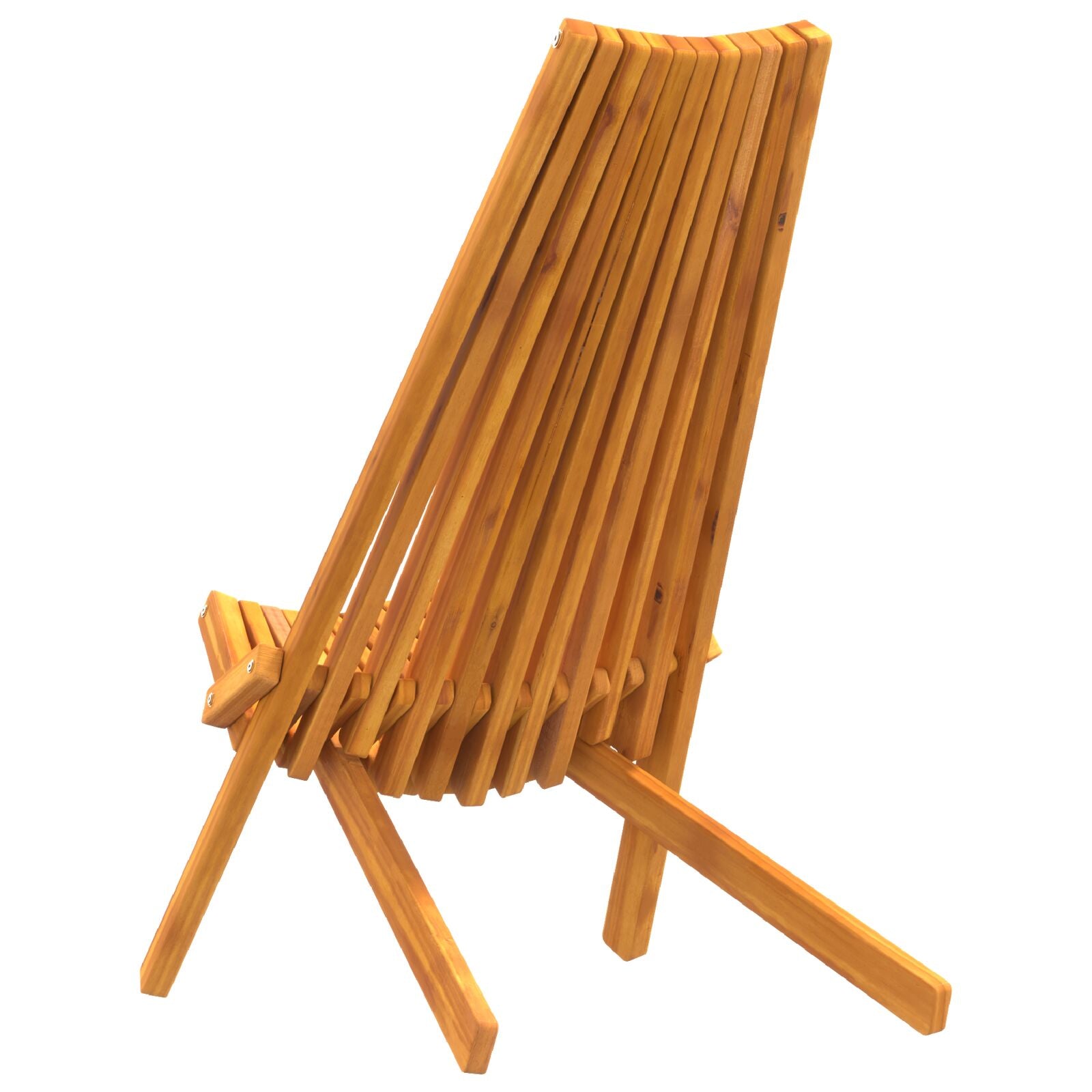 Klappgartenstühle 2 Stück aus Akazienholz