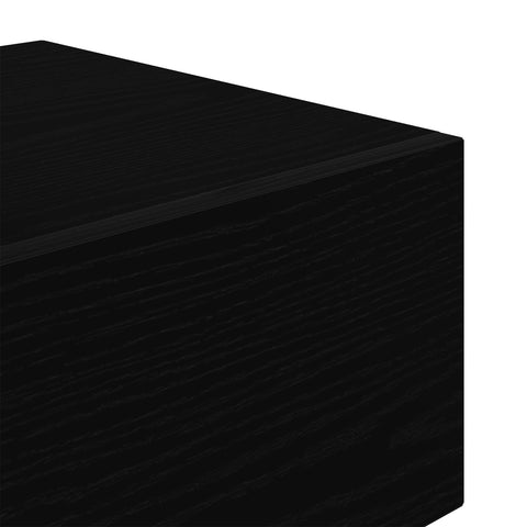 Nachttisch mit LED-Lichtern Schwarz Eiche 70 x 36 x 40,5 cm