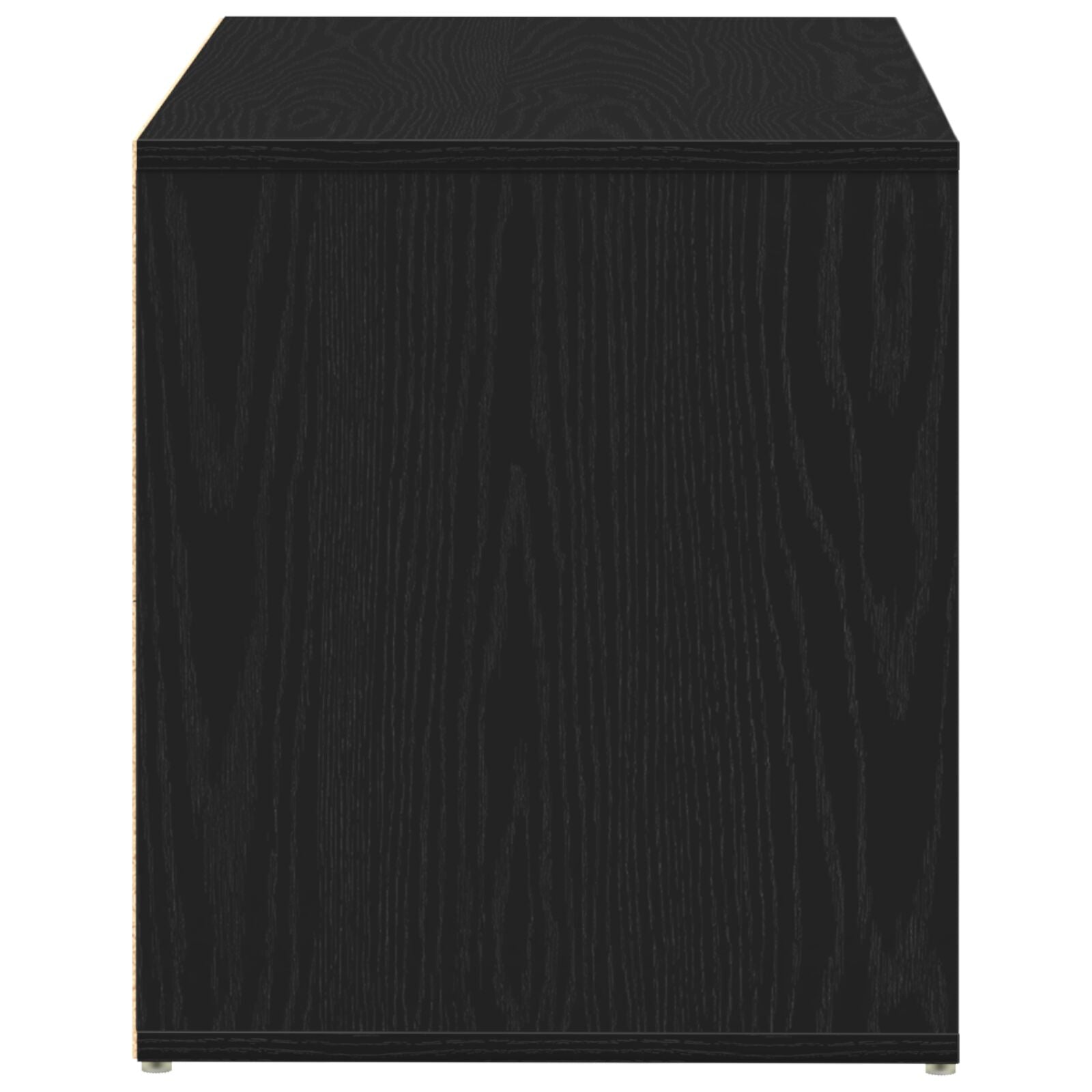 Bank Schwarz Eiche 80x40x45 cm aus Spanplatte