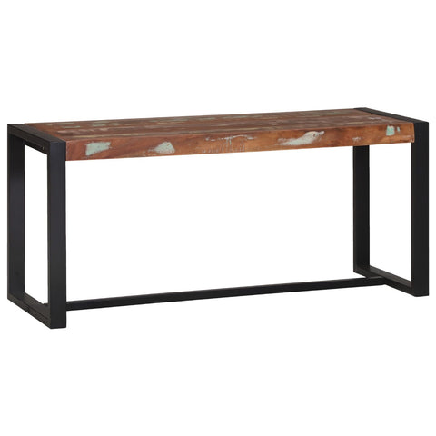 Bank Bunt Massivholz Altholz 100 x 35 x 45 cm Aussage-Stück