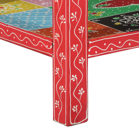 Konsolentisch bunt 100x30x75 cm aus Massivholz Mango