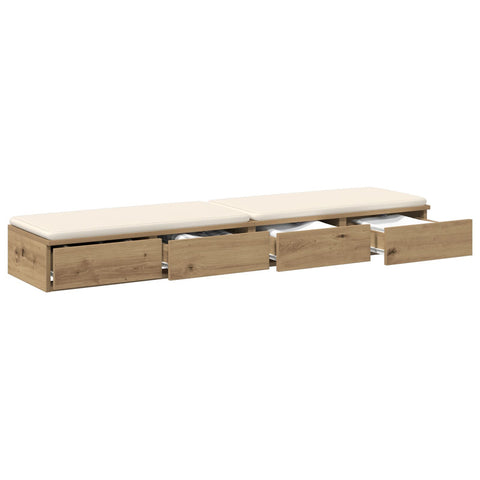 Nachttisch Artisan Eiche Holz 150 x 36.5 x 16.5 cm Minimalistisch