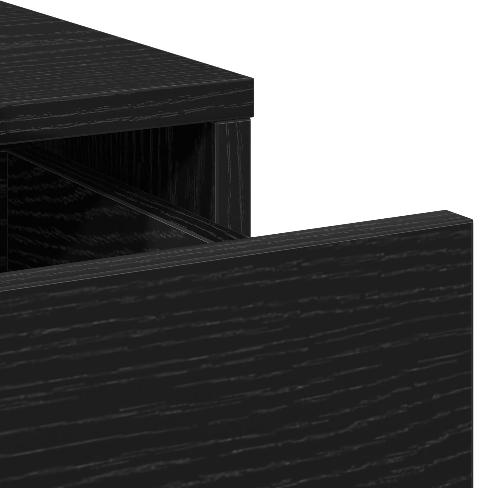 Sideboard Schwarz Eiche 40x41x75 cm Holzwerkstoff