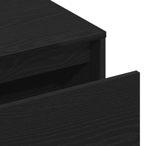 Bank Schwarz Eiche 80x40x45 cm aus Spanplatte
