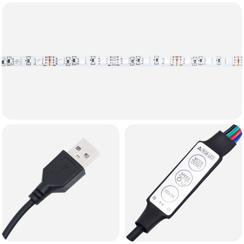 Nachttisch mit LED-Lichtern Schwarz Eiche 70 x 36 x 40,5 cm