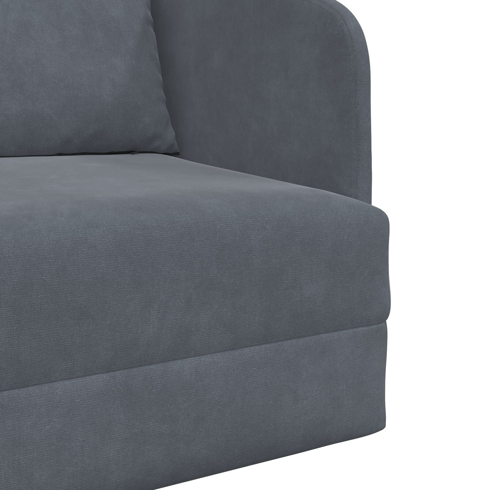 Boden Sofa Bett 2-in-1 Dunkelgrau 65x80x83 cm Samt