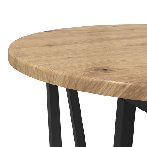 Beistelltisch 2er Set aus Artisan Eiche, Holzwerkstoff und Metall