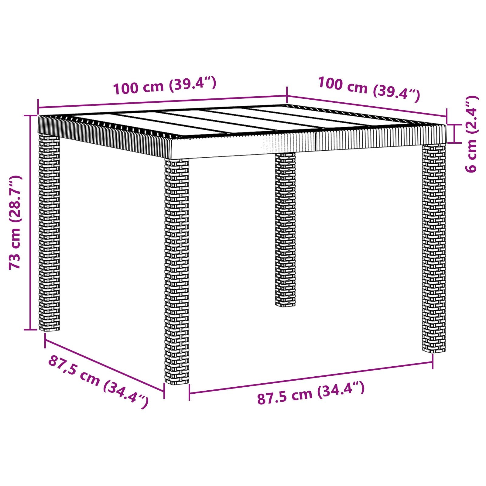 3-teilige Garten Essgruppe mit Kissen Helles Grau Poly-Rattan