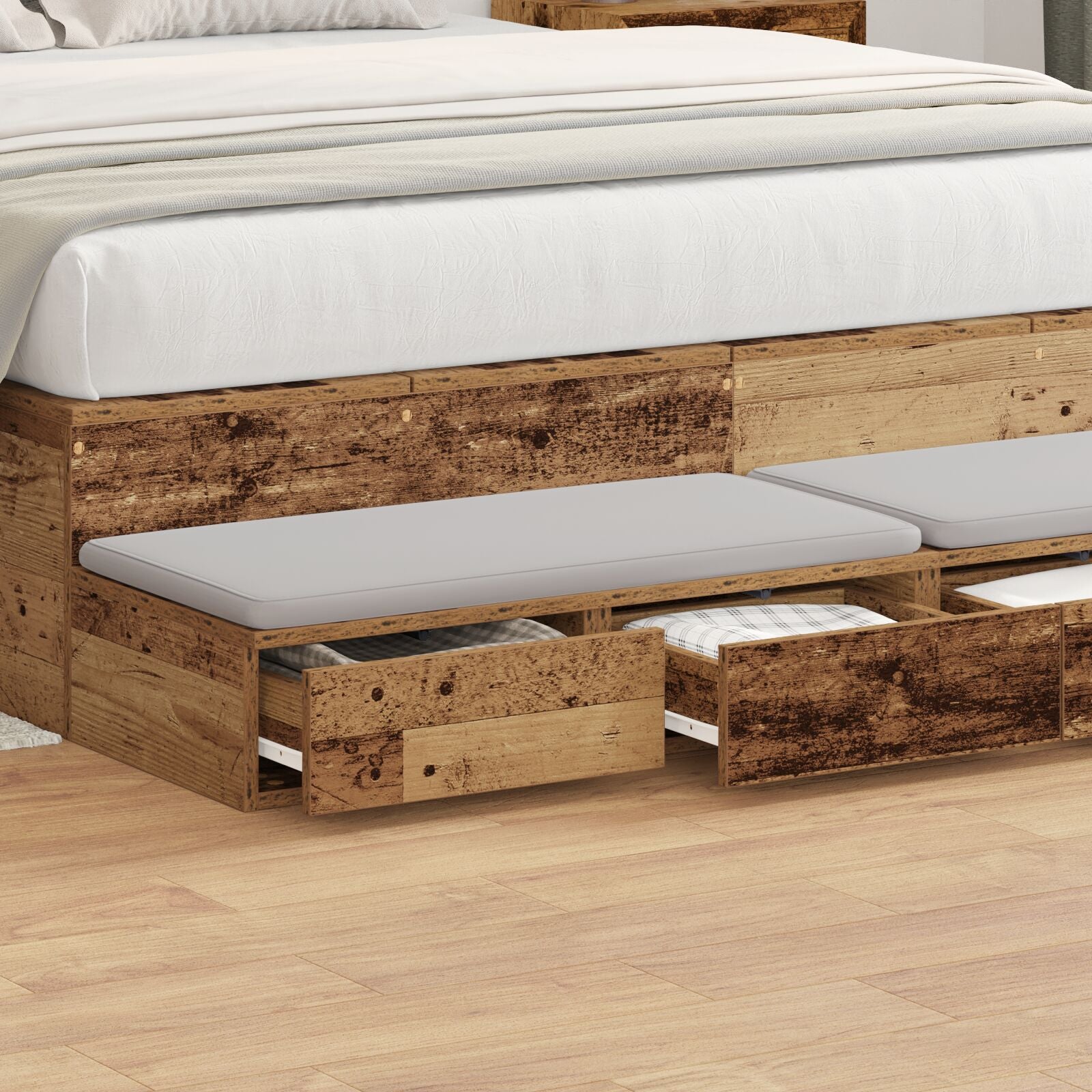 Nachttisch Altes Holz Holz 150 x 36,5 x 16,5 cm