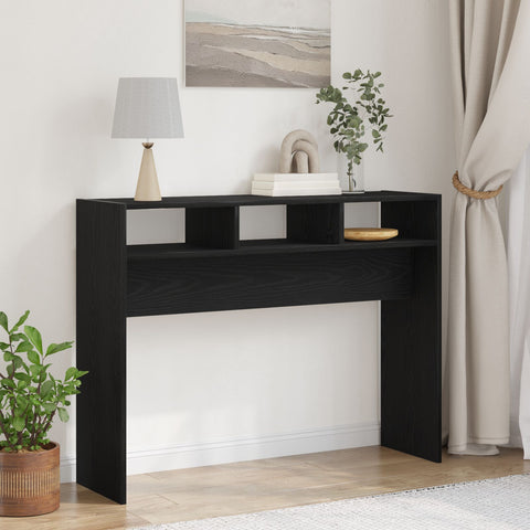 Konsolentisch Schwarz Eiche 105x30x80 cm