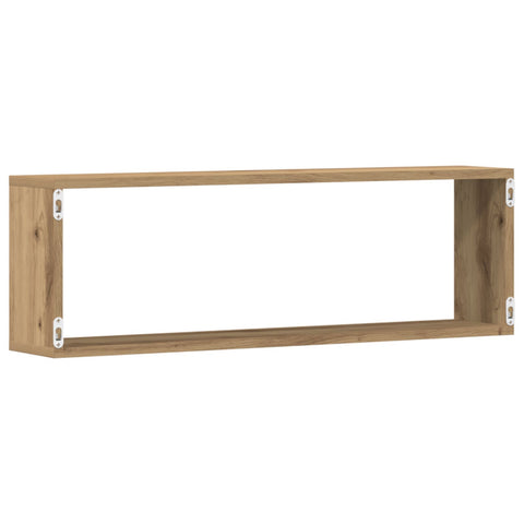4er Set Wandregale Artisan Eiche 80x15x26 cm Holzwerkstoff