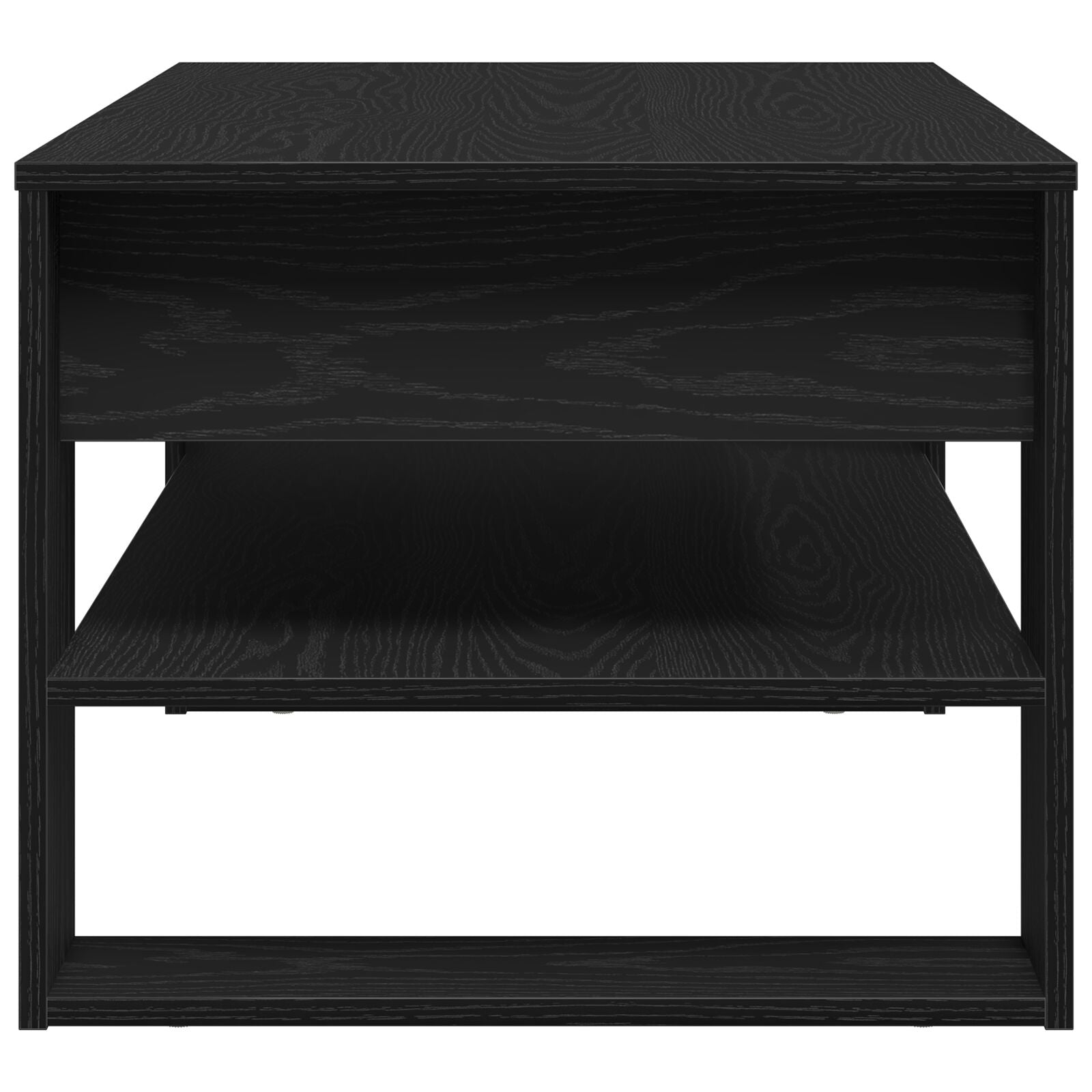 Couchtisch Schwarz Eiche 102x55x45 cm Holzwerkstoff